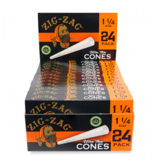 Zig Zag Paper Cone Ultra Thin 1 1/4 (ORANGE) (24 pack)